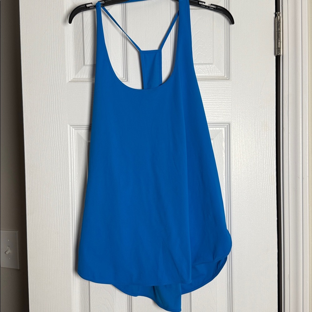 Vibrant Blue Sleeveless athletic top